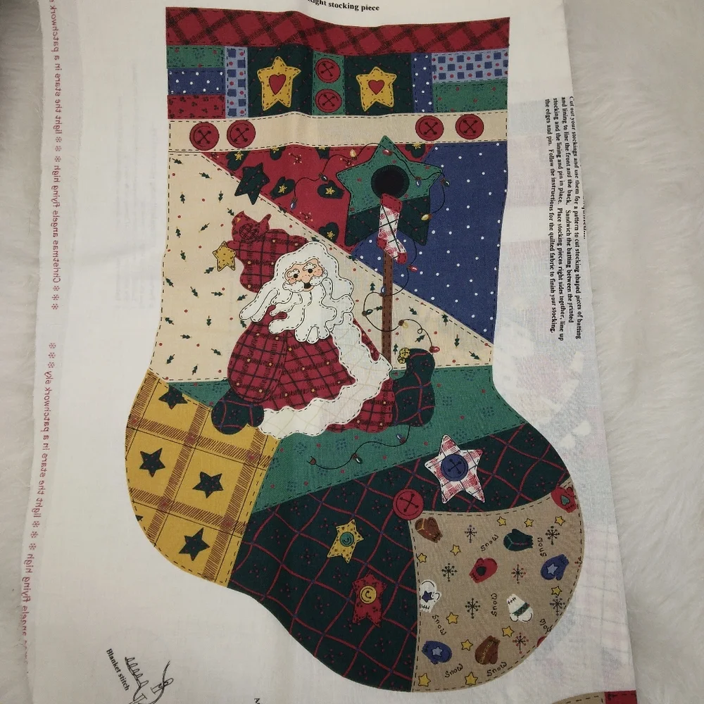 FABRIC Starlight Angels by Leslie Beck, Makes 2 stockings, angels and sa…